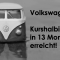 Volkswagen -  Kurshalbierung in 13 Monaten  erreicht!