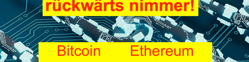 Vorwärts immer, rückwärts nimmer - Bitcoin, Ethereum, Cardano, Dogecoin, BTCUSD, ETHUSD, ADAUSD